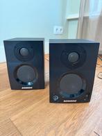 Samson MediaOne BT3 Bluetooth Stereo Speakers, Audio, Tv en Foto, Luidsprekers, Zo goed als nieuw, Minder dan 60 watt, Front, Rear of Stereo speakers