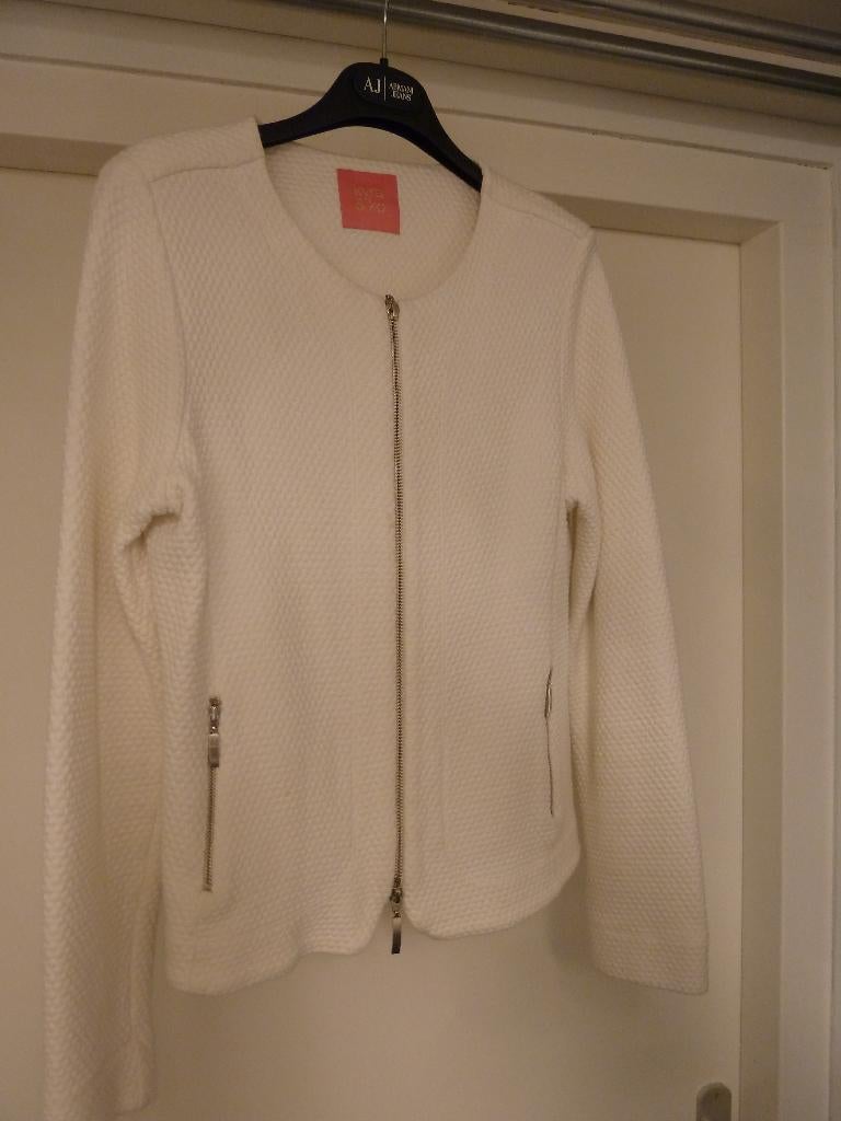 KYRA & KO JASJE MAAT L GOEDE STAAT ECRU STRETCH, Maat 38/40 (M), Beige, Ophalen of Verzenden, Zo goed als nieuw