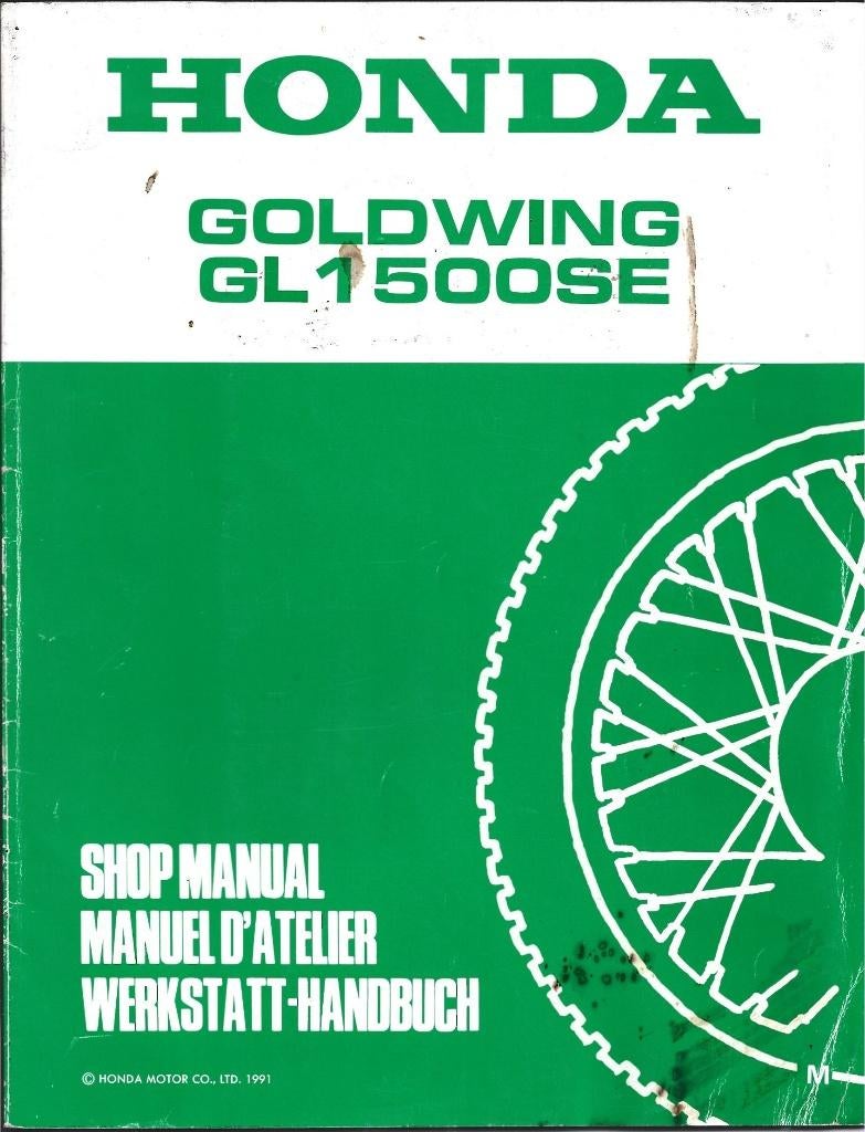 Honda Goldwing GL1500 SE Addendum shop manual 1991, Motoren, Handleidingen en Instructieboekjes, Ophalen of Verzenden, Honda