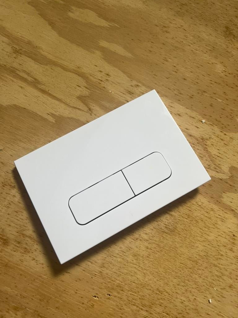 Geberit doordrukplaat wc doorspoel wit drukplaat, Ophalen of Verzenden, Zo goed als nieuw, Toilet