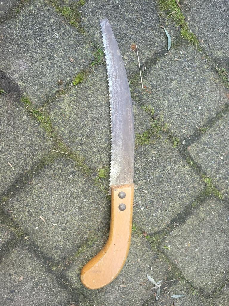 Gebogen snoeizaag met houten handvat, Verzenden, Gebruikt, Overige typen, Onbekend