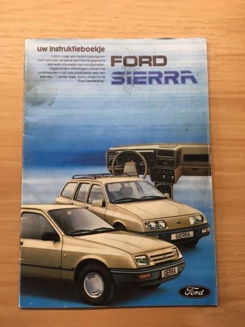 Handleiding/Instructieboekje    Ford Sierra     1982     NL, Verzenden