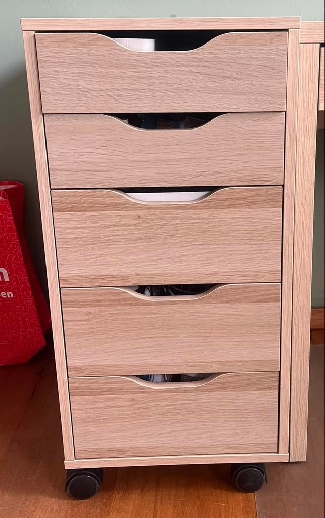 Ladeblok Ikea (Alex), Huis en Inrichting, Kasten | Ladekasten, Ophalen, Minder dan 50 cm, 5 laden of meer, Zo goed als nieuw