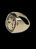 Gouden Heren Zegelring met Wapen, 20 of groter, Verzenden, ., Heer