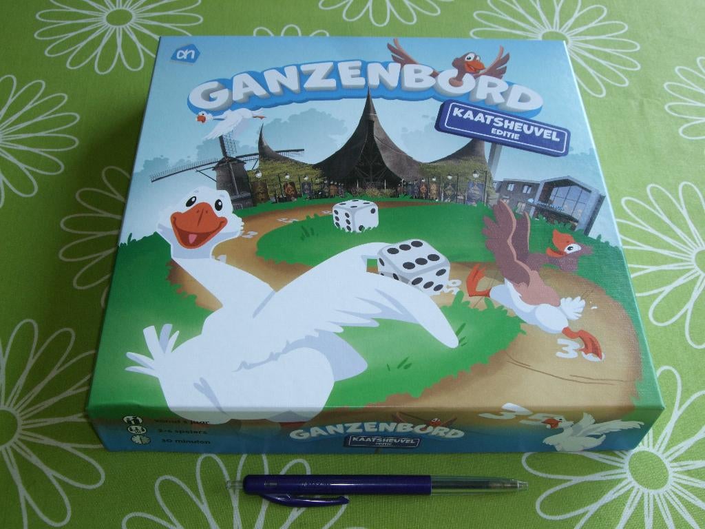Ganzenbord - Kaatsheuvel editie - Albert Heijn, Hobby en Vrije tijd, Een of twee spelers, Ophalen of Verzenden, Zo goed als nieuw