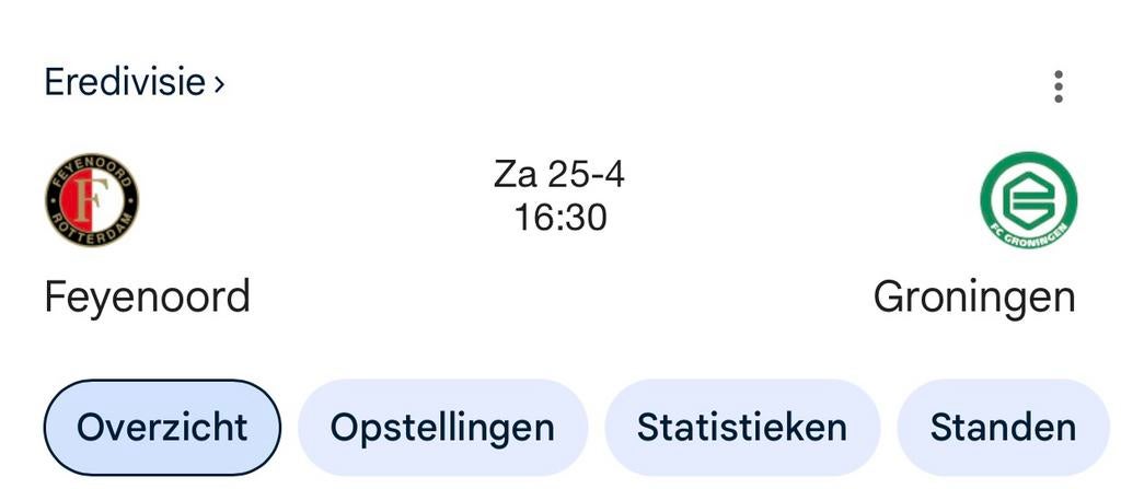 Feyenoord vs Groningen tickets 2, Twee personen