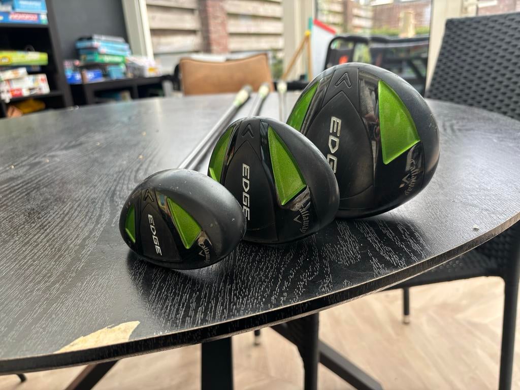 Callaway Edge Driver, Houten 3 en 5H S-Flex, Sport en Fitness, Golf, Ophalen of Verzenden, Gebruikt, Set, Callaway