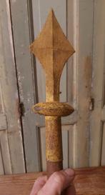 Grote Franse antieke zinken vlaggenmast top, Ophalen of Verzenden