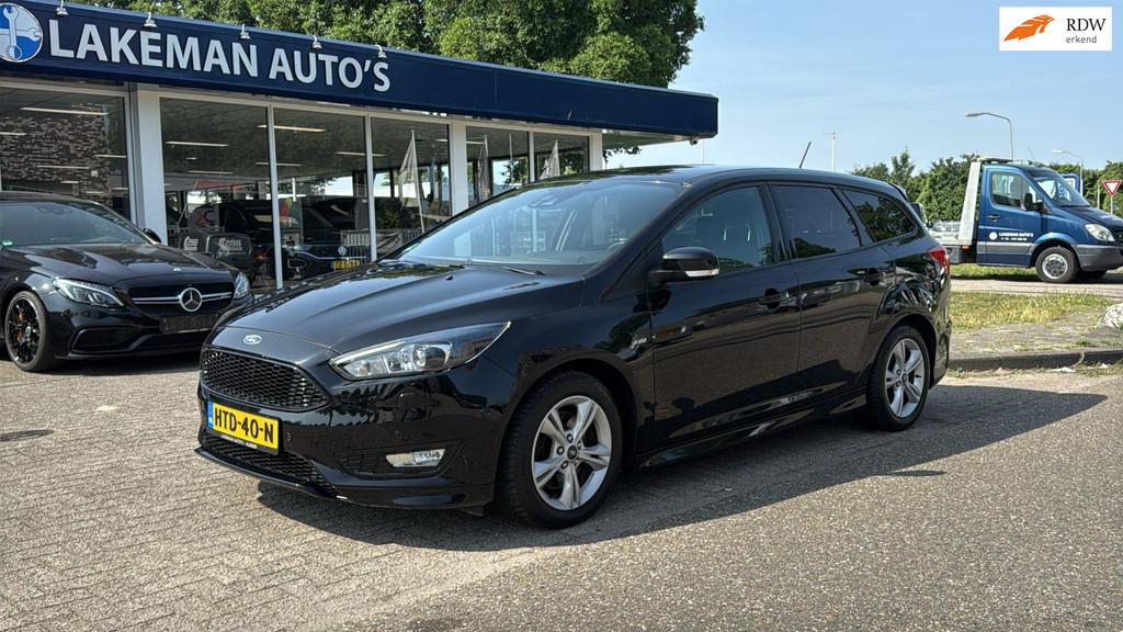 Ford Focus Wagon 1.5 ST Line Blackline Huurkoop Inruil APK G, Euro 6, 4 cilinders, Zwart, Handgeschakeld