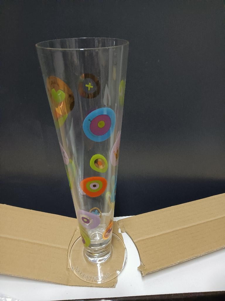 Ritzenhoff bierglas Nicolas de Wael 2006, Ophalen of Verzenden, Zo goed als nieuw, Bierglas