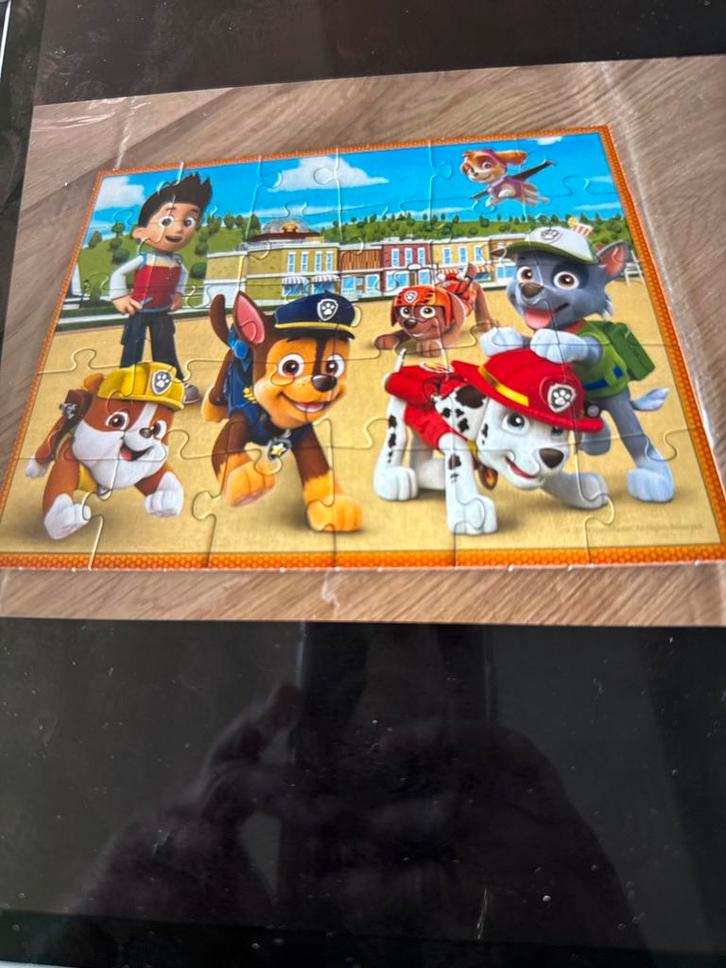 Paw Patrol 2x Puzzel + Memos - 30, 48 stukjes, Kinderen en Baby's, Speelgoed | Kinderpuzzels, Gebruikt, 2 tot 4 jaar, 10 tot 50 stukjes
