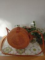 Rotan Schoudertasje boho, Ophalen of Verzenden, Zo goed als nieuw, Bruin