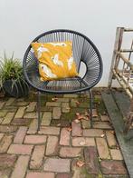 Geel kussen met kraanvogels, Ophalen of Verzenden, Nieuw, Geel, Vierkant