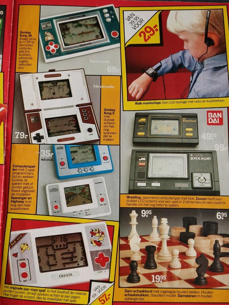 NINTENDO, PAC MAN, DONKEY KONG, BANDAI, FOLDER SPEELGOED, Ophalen of Verzenden, Gelezen