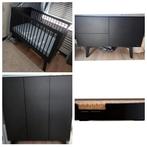 Kidsmill Sixties Babykamer Zwart (bed, commode, kledingkast), Ophalen, Zo goed als nieuw, Jongetje of Meisje