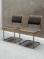 2 Vintage Cesca stoelen, Marcel Breuer - Italy, Ophalen, Twee, X, Grijs