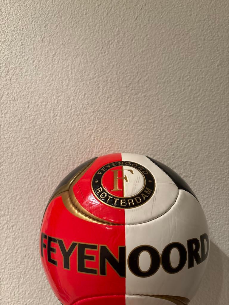 Feyenoord leren voetbal, Ophalen, Gebruikt, Bal