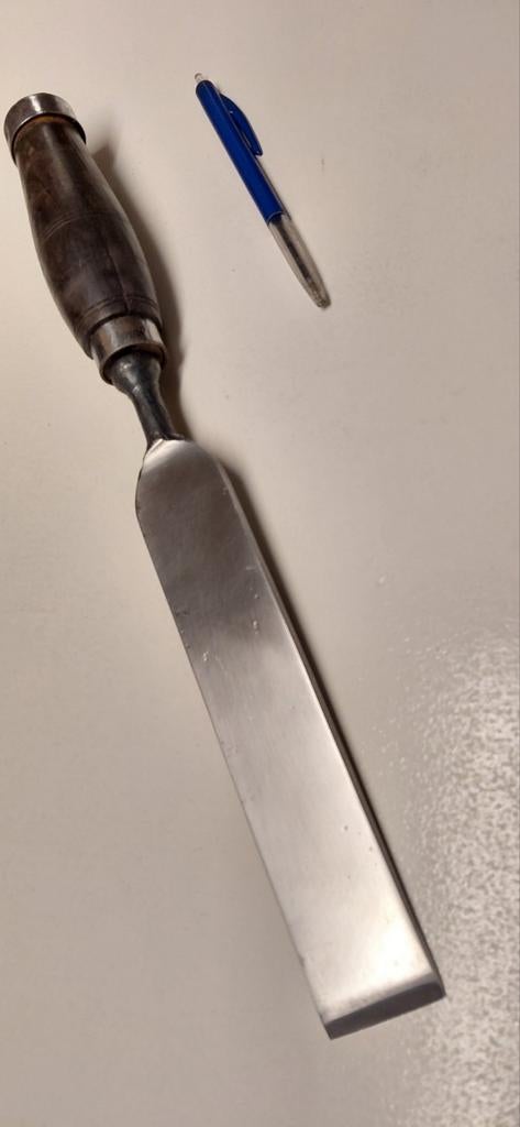 Mooie grote zware draaibeitel, houtdraaibeitel beitel  40mm, Antiek en Kunst, Ophalen of Verzenden