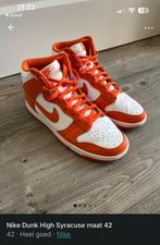 Nike Dunk High Syracuse/maat 42/Heren/nieuwstaat, Ophalen of Verzenden, Zo goed als nieuw, Wit, Sportschoenen