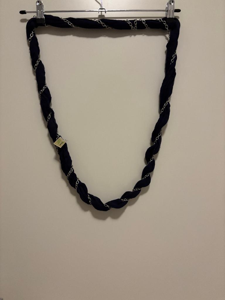 Romano sjaal donkerblauw met ketting, Romano, Maat 46/48 (XL) of groter, Ophalen of Verzenden, Zo goed als nieuw