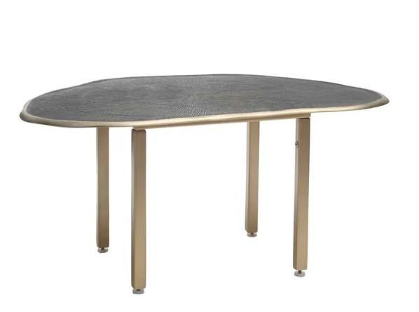 PTMD Haley Brass bijzettafel - Nieuw met prijskaartje, Minder dan 45 cm, Modern, Industrieel, Metaal of Aluminium, Nieuw