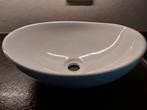 Wastafel kom wit keramisch ovaal, Ophalen of Verzenden, Nieuw, Wastafel