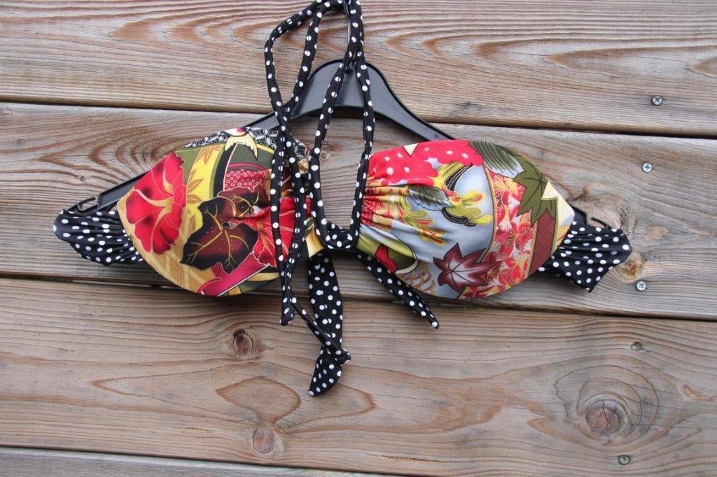 Bikini zwart/ kleur Coiba mt 42/M B cup Vaste prijs, Verzenden, Zwart, Zo goed als nieuw, Bikini