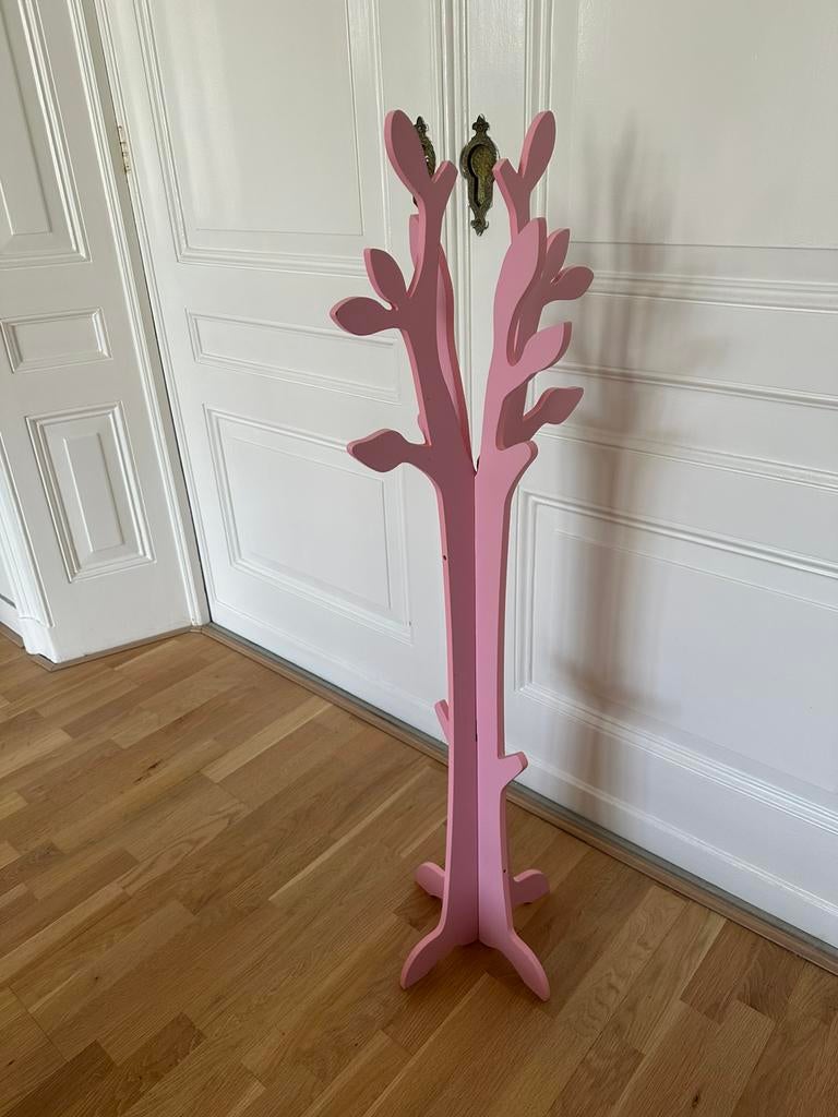 Houten ‘boomkapstok’, roze, 120 x 30 cm, Ophalen, Zo goed als nieuw