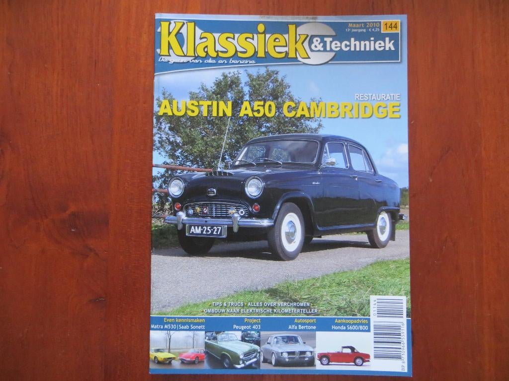 Klassiek & Techniek 144 Austin A50 Cambridge, Matra M530, Ophalen of Verzenden, Nieuw, Peugeot