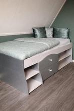 Halfhoogslaper met opberglades en vakken + matras, Ophalen, Gebruikt, Halfhoogslaper