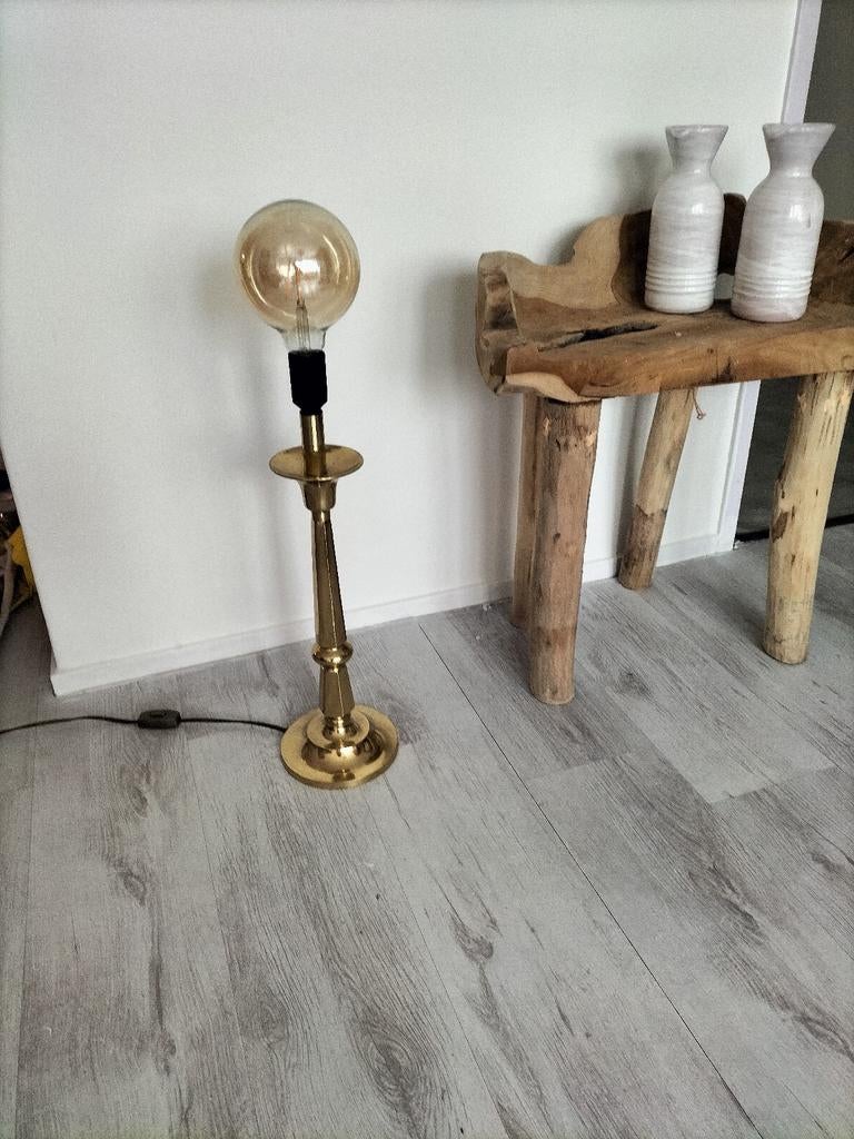 Messing schemerlamp, Ophalen of Verzenden
