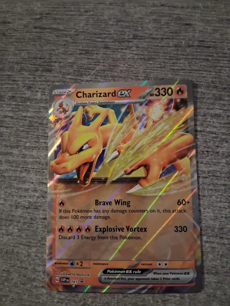 Charizard EX SVP 161, Ophalen of Verzenden, Nieuw, Losse kaart