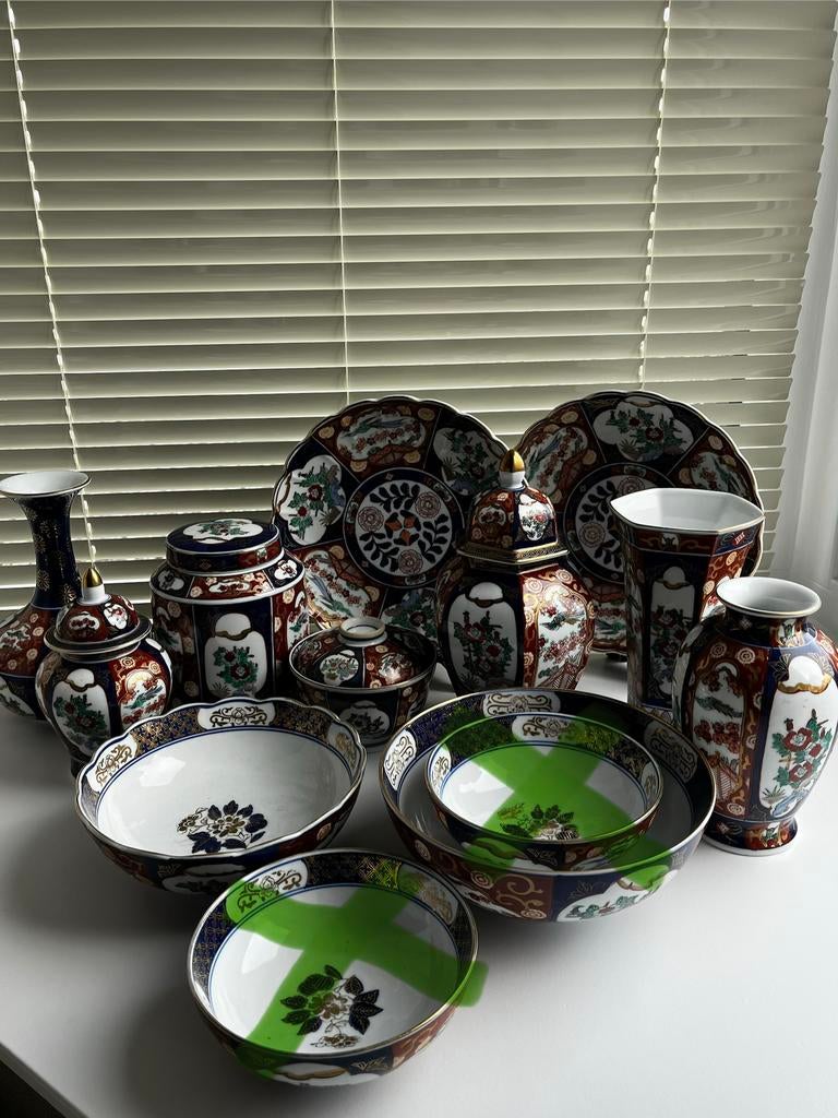Prachtige Gold Imari collectie - 10 delig servies, Antiek en Kunst, Ophalen