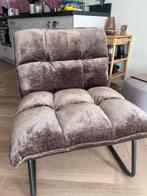Comfortabele fluwelen fauteuil, Huis en Inrichting, Fauteuils, Ophalen, Gebruikt, 75 tot 100 cm, Stof