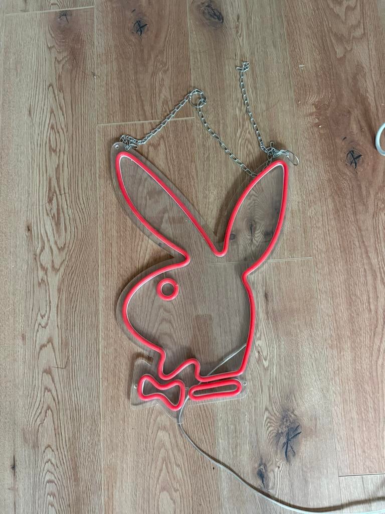 Playboy bunny neon sign groot, Ophalen of Verzenden, 75 m² of meer, Rood