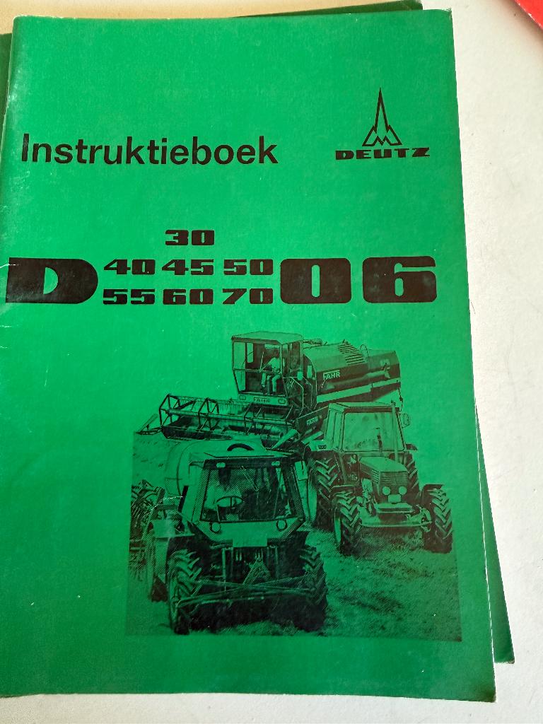 Instructie boekje deutz van 3006 t/m 7006, Ophalen of Verzenden