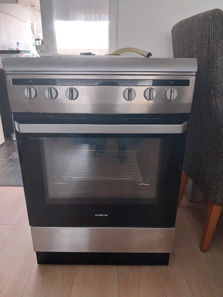 Inventum gasfornuis oven defect, Witgoed en Apparatuur, Fornuizen, Ophalen, Gebruikt, 4 kookzones, Gas