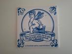 Delfts blauwe tegel met spreuk, Ophalen of Verzenden