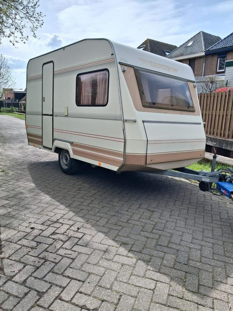 Detleffs camper  licht gewicht caravan, Caravans en Kamperen, Standaardzit, Dwarsbed, Particulier, Dethleffs