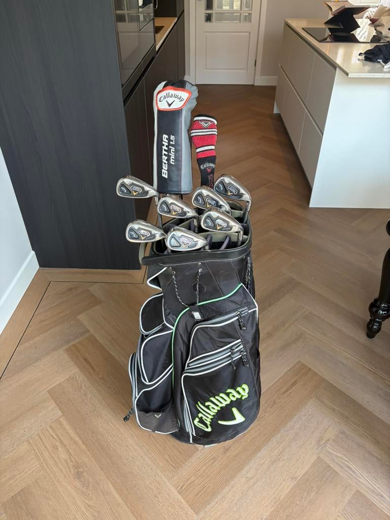 Callaway heren golfset ijzers, driver, hybride en tas, Sport en Fitness, Golf, Ophalen of Verzenden, Zo goed als nieuw, Set, Callaway