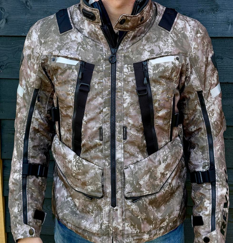 REV'IT Sand 4 H2O Camo Brown XL motorjas, Motoren, Ophalen of Verzenden, Tweedehands, Heren, Jas | textiel