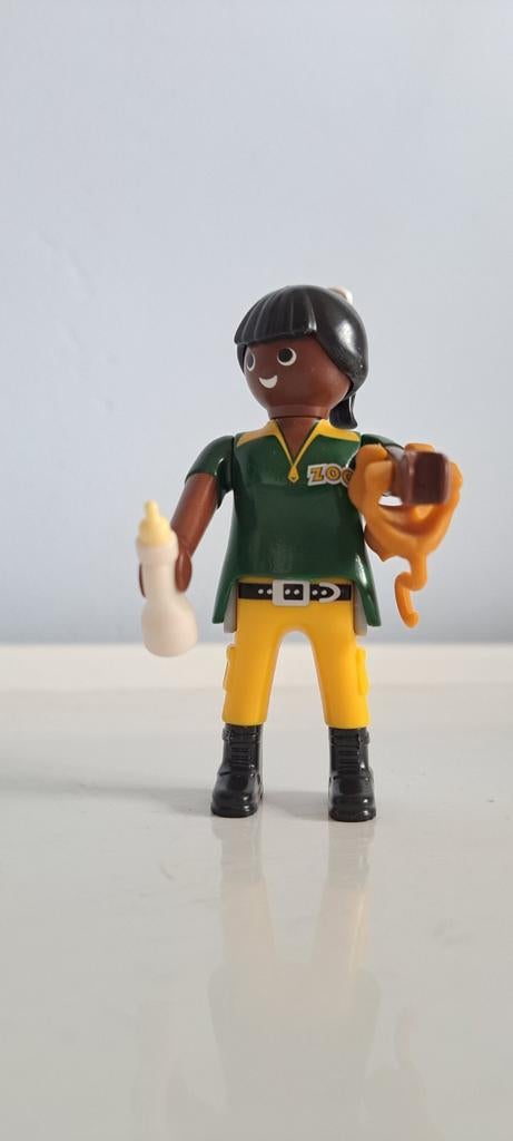 Playmobil 9074 - Dierenverzorger met baby slang, Ophalen of Verzenden, Gebruikt, Los playmobil