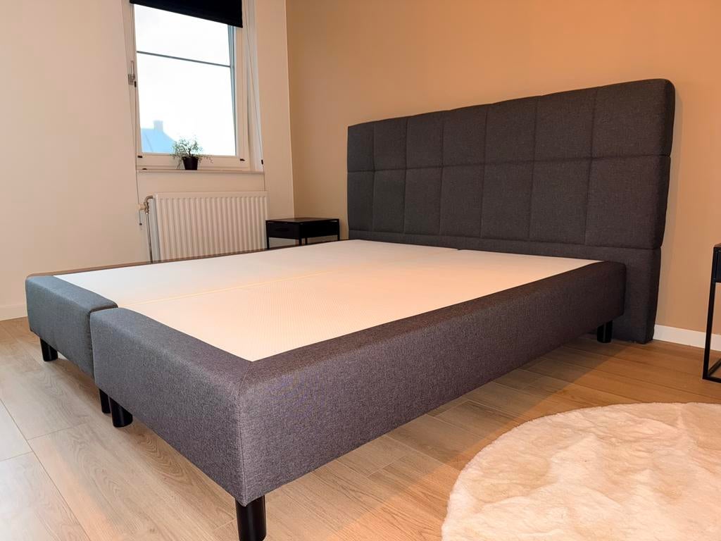 Emma deluxe boxspring bed, Ophalen, Tweepersoons, Zo goed als nieuw, 180 cm