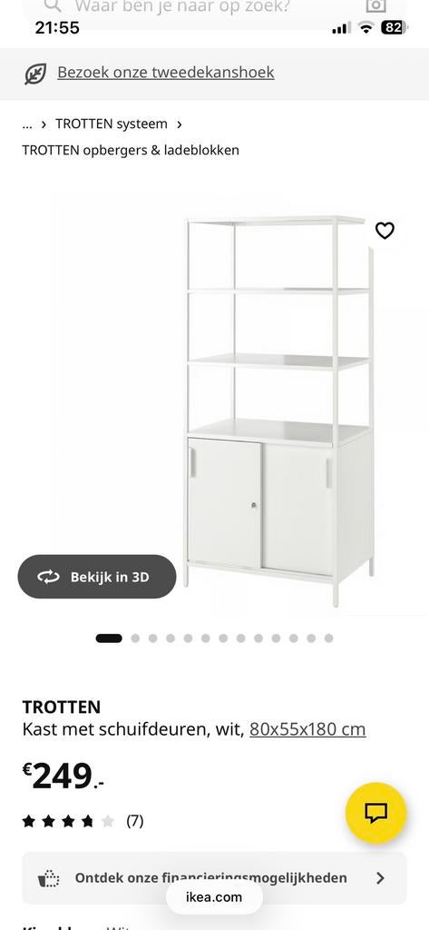 Gezocht Ikea trotten kast, Ophalen, Zo goed als nieuw