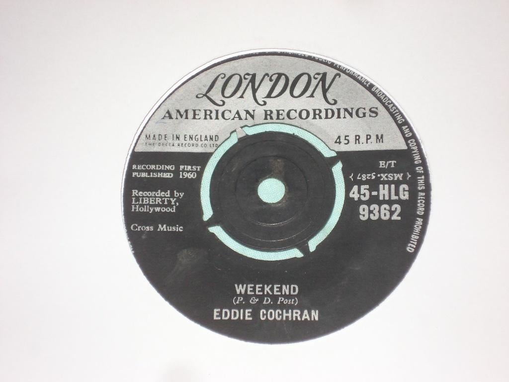 Eddie Cochran     Weekend       Orgineel, Cd's en Dvd's, Vinyl Singles, Ophalen of Verzenden, Gebruikt, Pop, Single