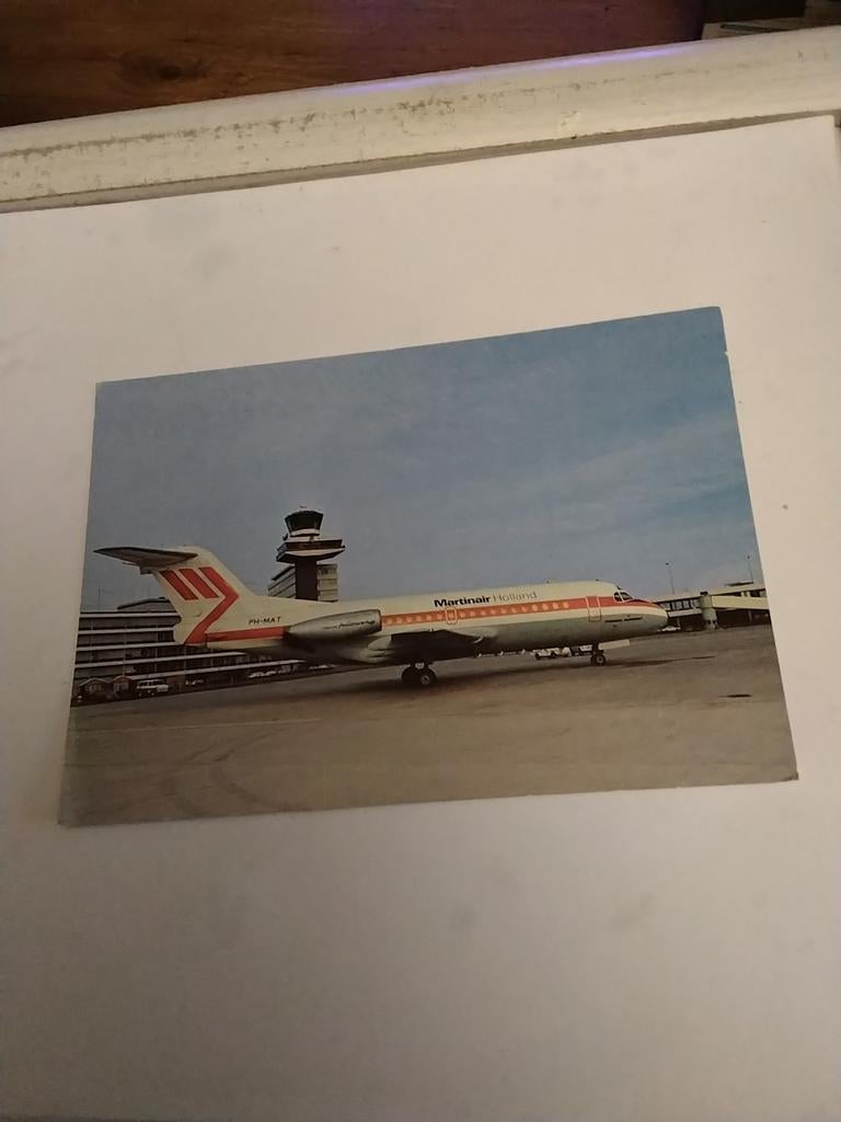 MARTINAIR'S. FOKKER F 28. FELLOWSHIP, Ophalen of Verzenden, Kaart, Foto of Prent
