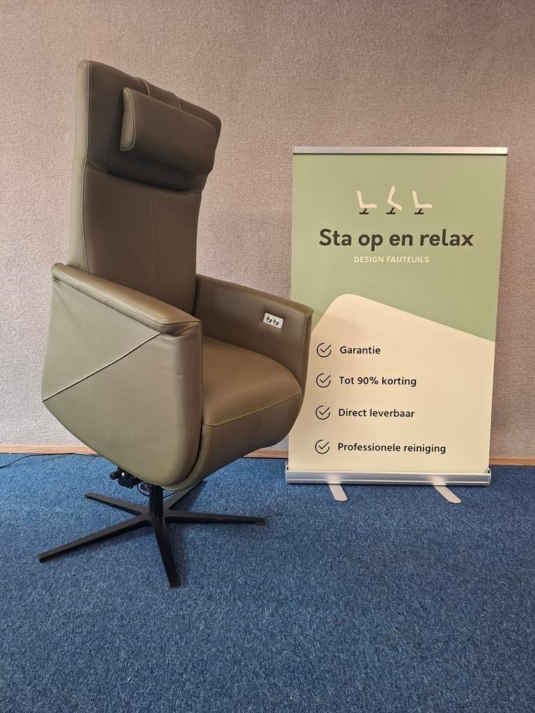 Sta op relax fauteuil Prominent Toscana SHOWROOM MODEL, Minder dan 75 cm, Hoofdstraat 60 Schijndel, Ophalen of Verzenden, Zo goed als nieuw