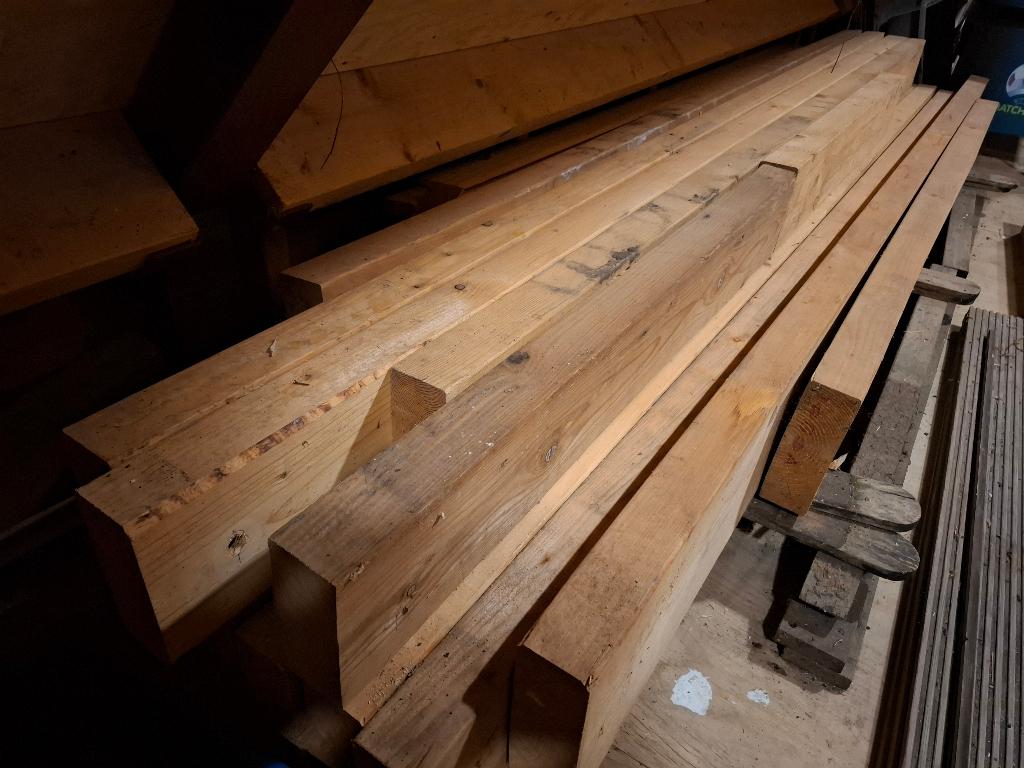 houten balken, Ophalen, Zo goed als nieuw, Balk, Vuren