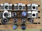 5 X Camerabody's + 8 objectieven Praktica Minolta etc defect, Spiegelreflex, Ophalen of Verzenden, Niet werkend, Overige Merken