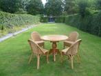 Eettafel Eethoek Tuinset Loungeset Vintage Ai, Huis en Inrichting, Tafels | Eettafels, Ophalen, Gebruikt, Rond, 100 tot 150 cm